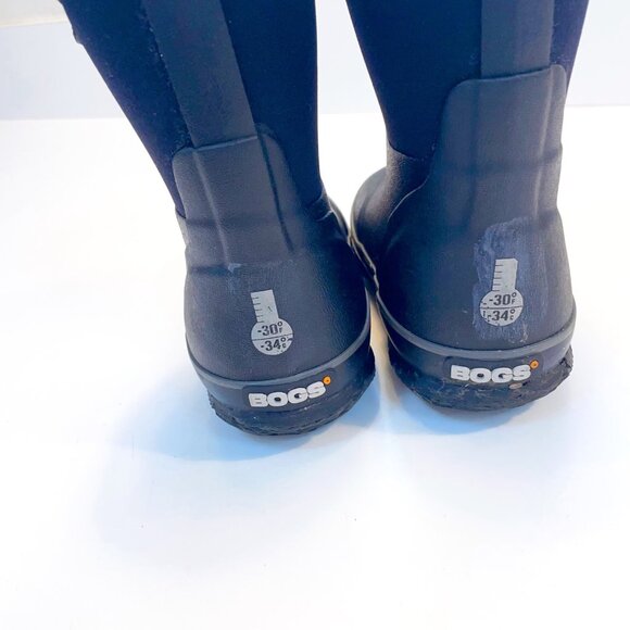 Bogs Classic Black Winter Boots, Size 10 - Picture 5 of 8